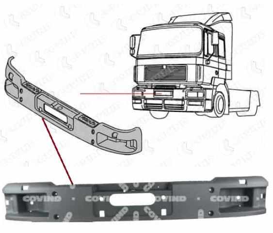 Nárazník přední MAN F2000, M2000