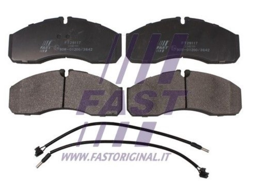 Deska brzdová 29237 Fast 164x66x20 se snímačem opotřebení PN IVECO Daily III, RVI Mascott