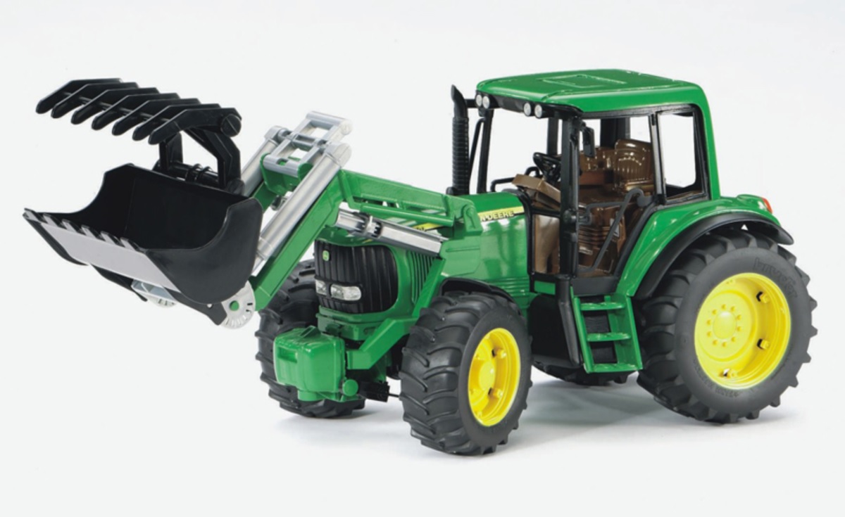 Model traktoru JOHN DEERE 6920 s čelním nakladačem, měřítko 1:16