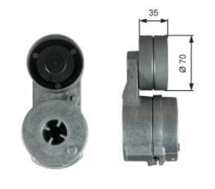 Napínač řemene MERCEDES Axor, Actros OM 457 LA, OM 502 LA, OM 906/926 LA, Citaro, Intouro