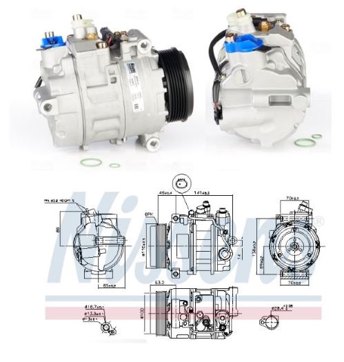 Kompresor klimatizace MERCEDES C (CL203), C model T (S203), C (W203), CLC (CL203), CLK (A2