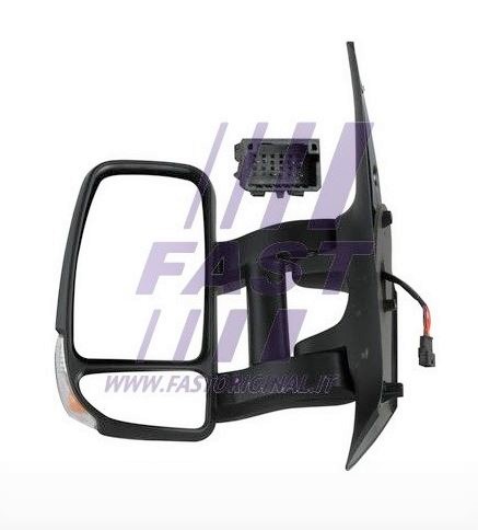 Zrcadlo hlavní se směrovkou - dlouhé rameno L RENAULT Master III, OPEL Movano B, NISSAN NV