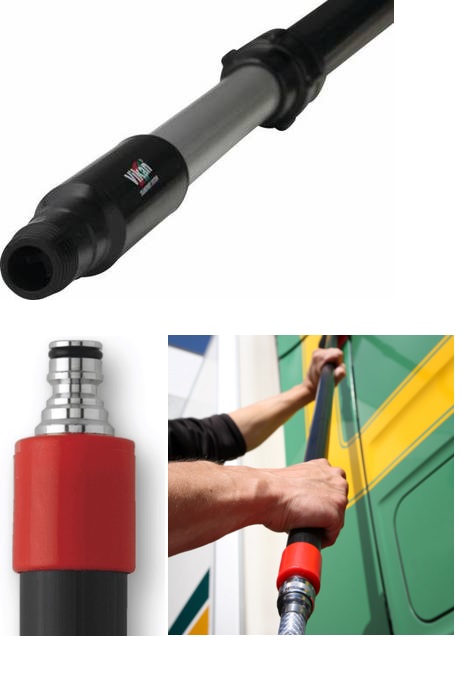 Násada teleskopická - průtočná 1640 - 2840mm, Click-Fit