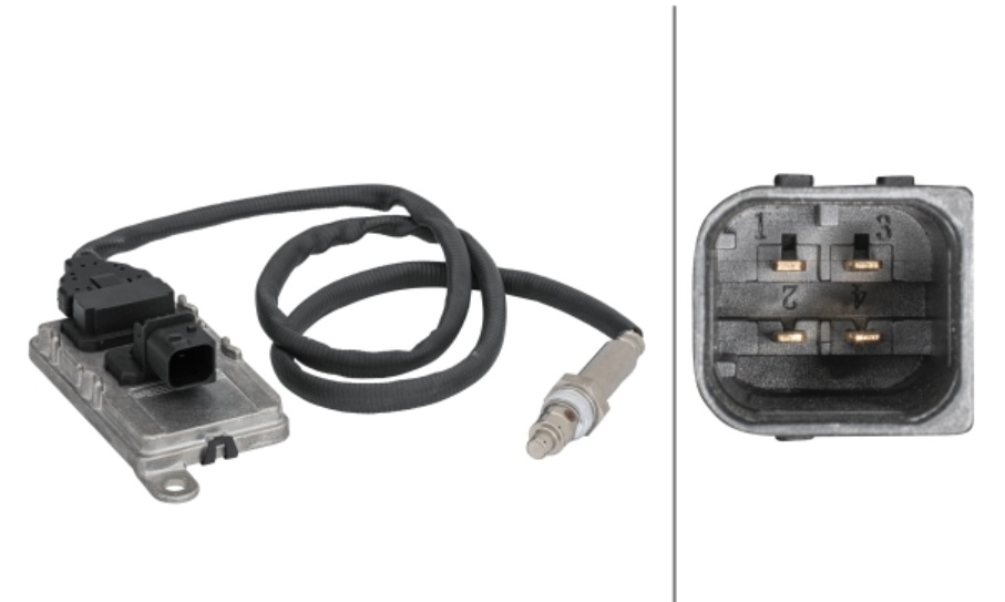 Snímač výfukových plynů NOx 890mm za katalyzátor SCANIA L,P,G,R,S/ P,G,R,T DC07.101