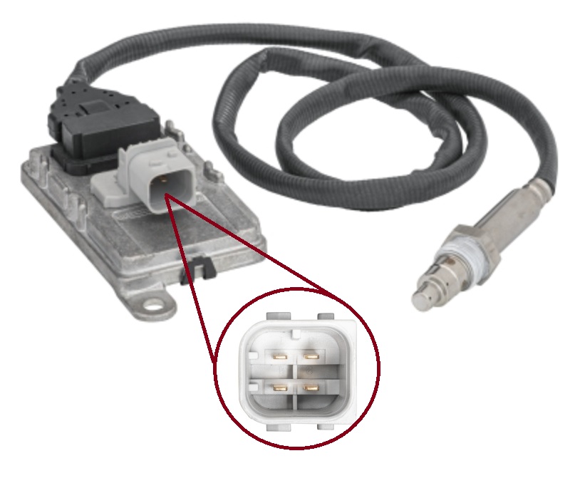 Snímač výfukových plynů NOx 890mm před katalyzátor SCANIA L,P,G,R,S/ P,G,R,T Euro 6