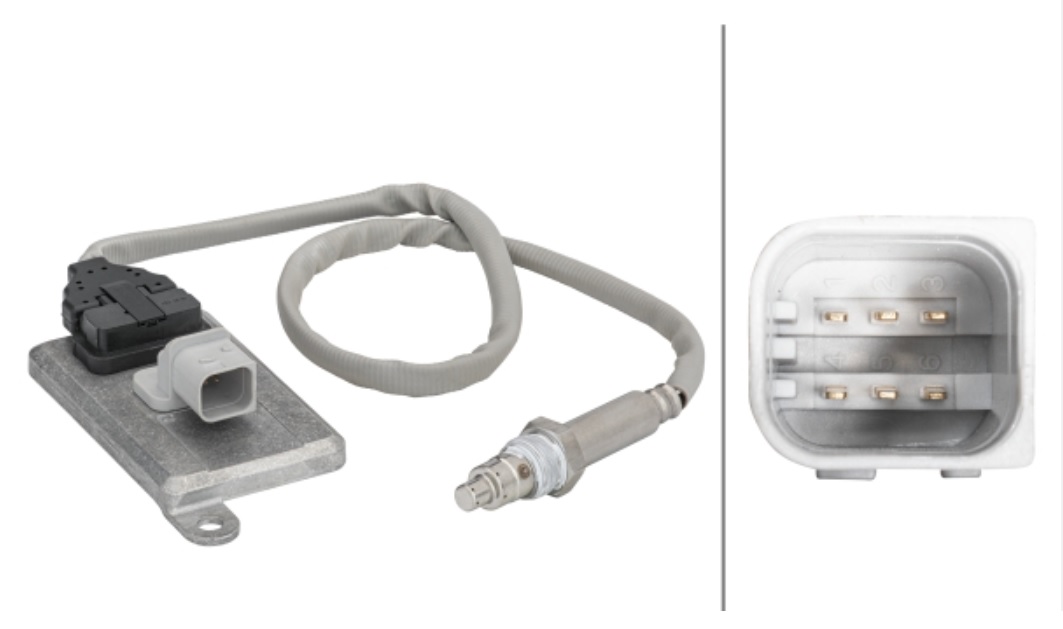 Snímač výfukových plynů NOx 841mm před katalyzátor MAN TGA,TGS,TGX D2066LF85-D3876LF09