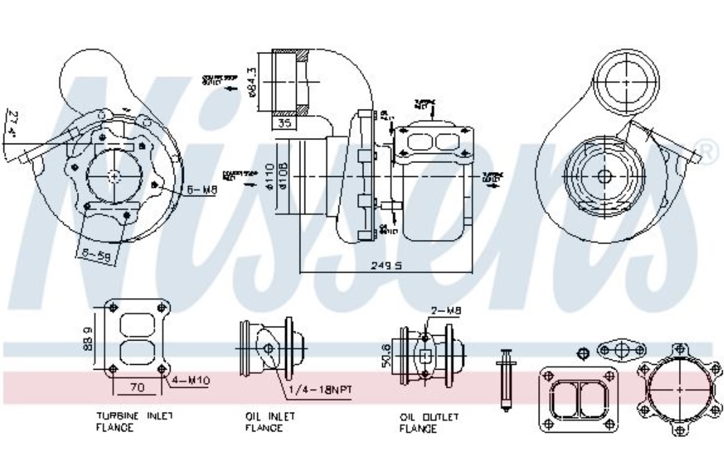 Turbodmychadlo RVI Kerax, Premium MIDR06.23.56 Euro 3 od 08.2000
