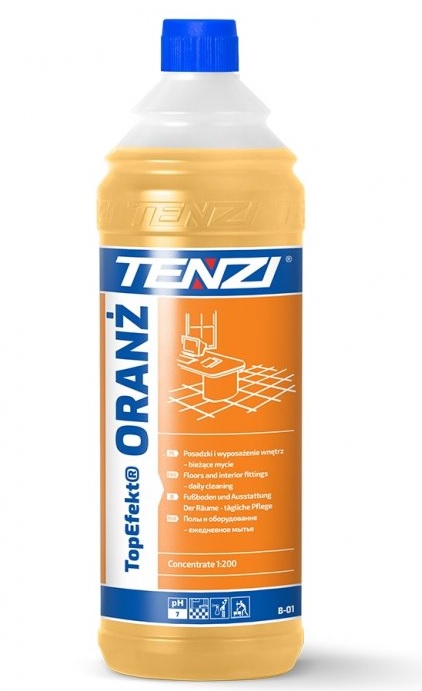 Přípravek na mytí podlah - koncentrát TENZI "TopEfekt ORANZ" 1 l