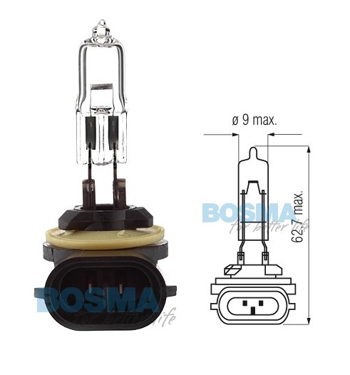 Žárovka 12,8V/ 50W 886 PGJ13