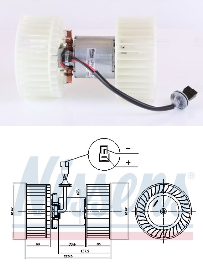 Motorek topení s ventilátorem IVECO Stralis AD/AS/AT od 02.2002