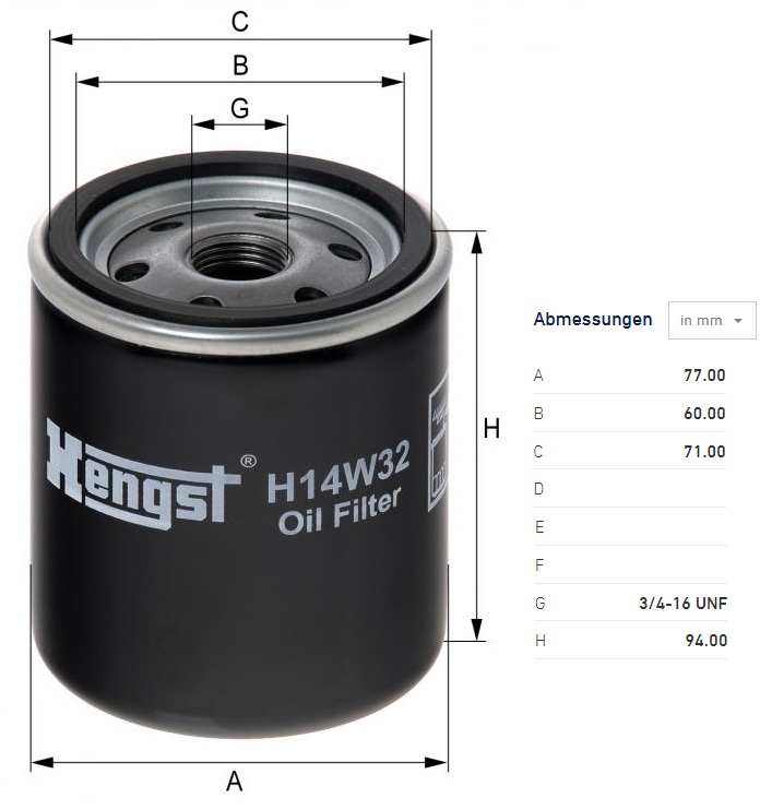 Filtr oleje JCB 3CX 4CX, CATERPILLAR, PERKINS, WACKER NEUSON