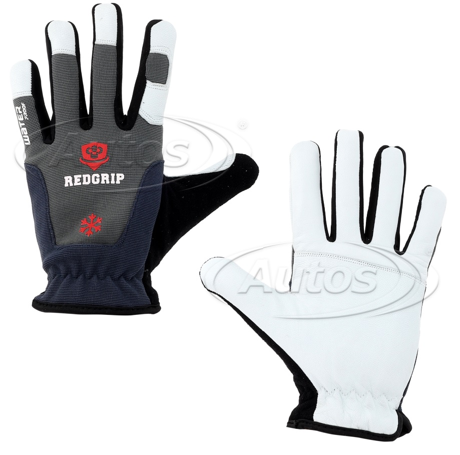 Rukavice pracovní zimní REDGRIP šedfo-bílé, vel.9/L