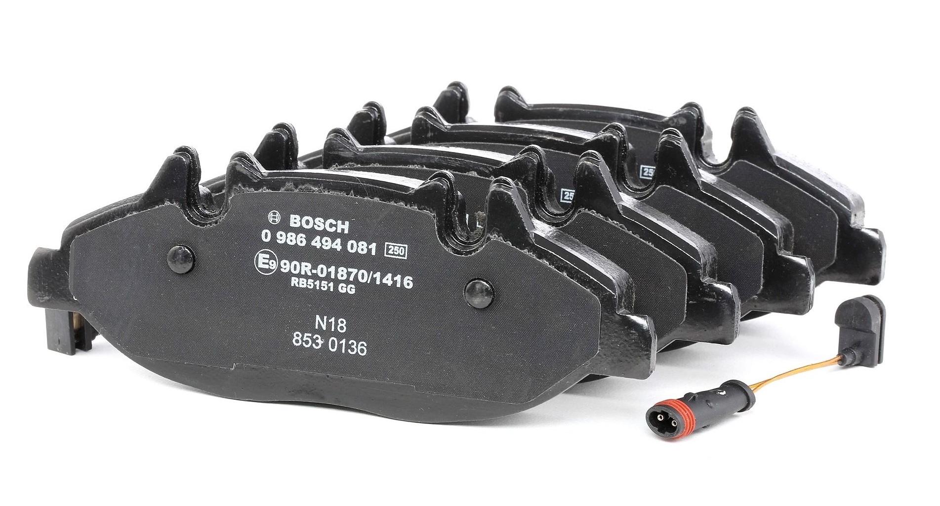 Deska brzdová 24007 Bosch 61,7x165x20,6 MERCEDES Viano, Vito