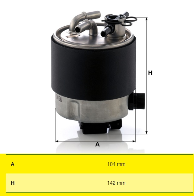 Filtr paliva NISSAN NV200/ Evalia, Qashqai
