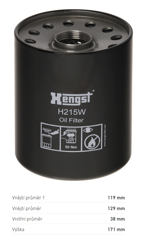 Filtr oleje AG-CHEM, HITACHI  LX, JOHN DEERE 100/200/2000/3000, KRONE, TIMBERJACK