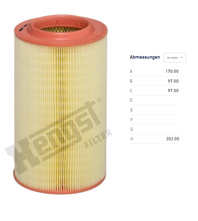 Filtr vzduchu FIAT Ducato 06>/ 14> 2.3/3.0JTD,CITROEN Jumper 06>,PEUGOT Boxer 05>