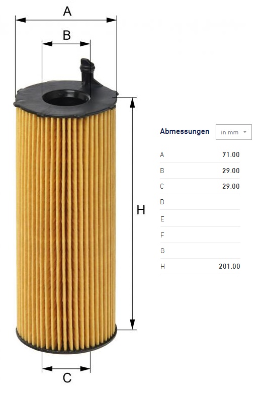 Filtr oleje AUDI A4/ A5/ A6/ A8, Q7, VW Phaeton, Touareg, Marine