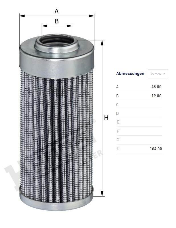 Filtr oleje hydrauliky CAT M312 M313C M313D M315 M315C M315D M316C M316D M318 M318C M318D 