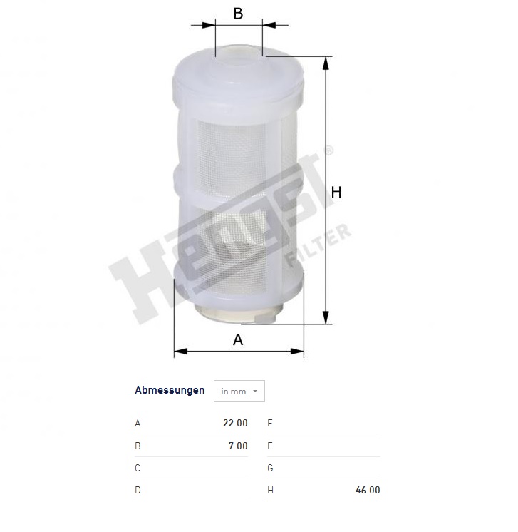 Filtr paliva CASE, NEW HOLLAND, STEYR, MAN F90, M90 D2866, MERCEDES MK, VOLVO F6