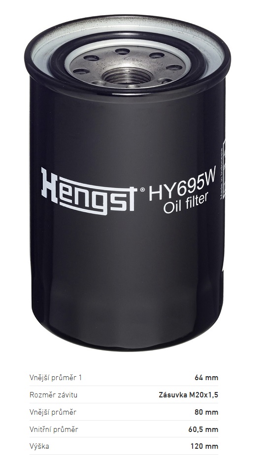 Filtr oleje hydrauliky KUBOTA B1000/2000/3000, B50, B7000/ L200/ L2000/ L3000