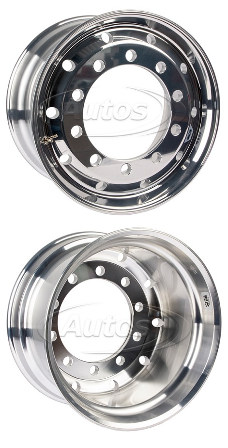 Disk kola Al 22,5"x11,75 ET120 281/335/10x32// 385/65 R22.5, 385/55 R22.5, 365/70