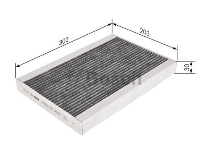Filtr vzduchu kabiny s aktivním uhlím VOLVO FH4 Euro 6 od 2012,  RVI Gama C/ K/ T Euro 6
