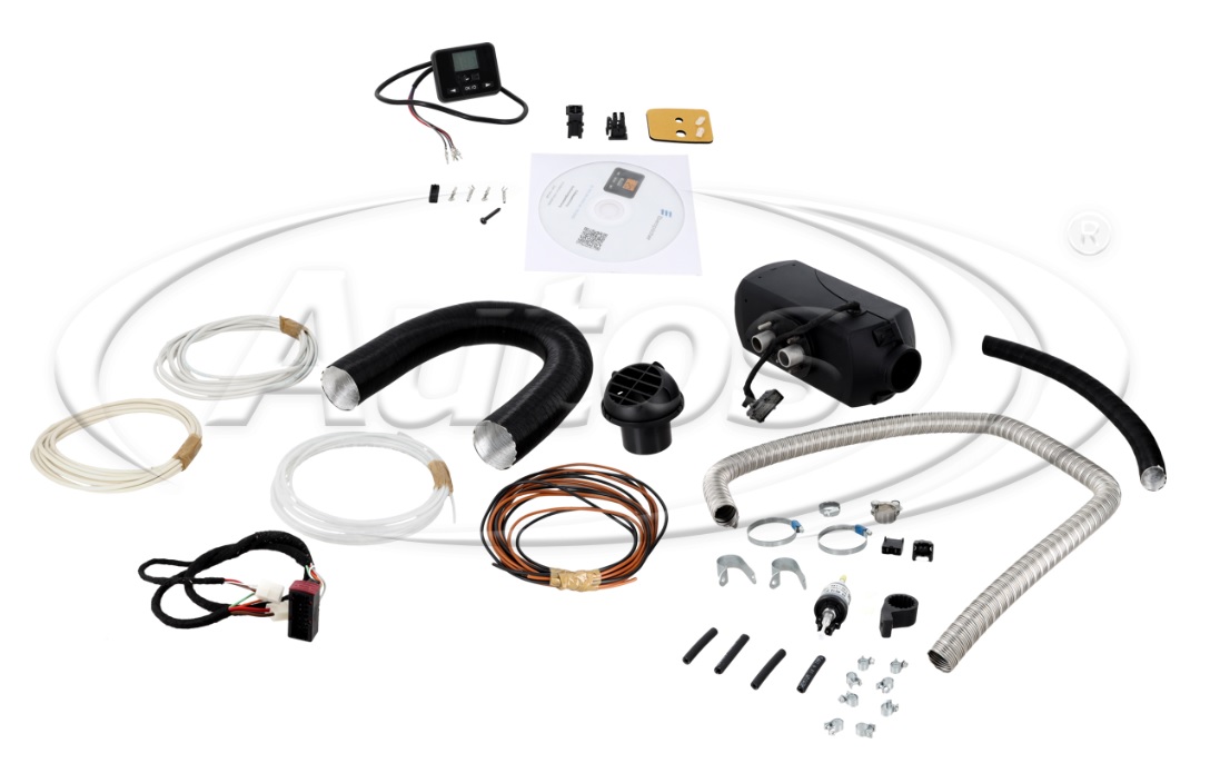 Topení nezávislé teplovzdušné s montážní sadou - repas 24V EBERSPÄCHER AirTronic D2