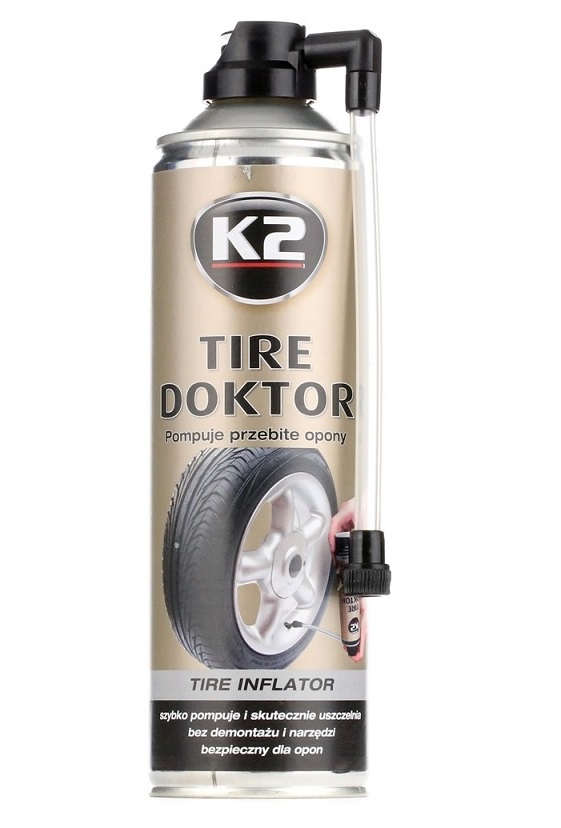 Sprej pro opravu defektu pneumatiky TIRE DOKTOR K2 500ml