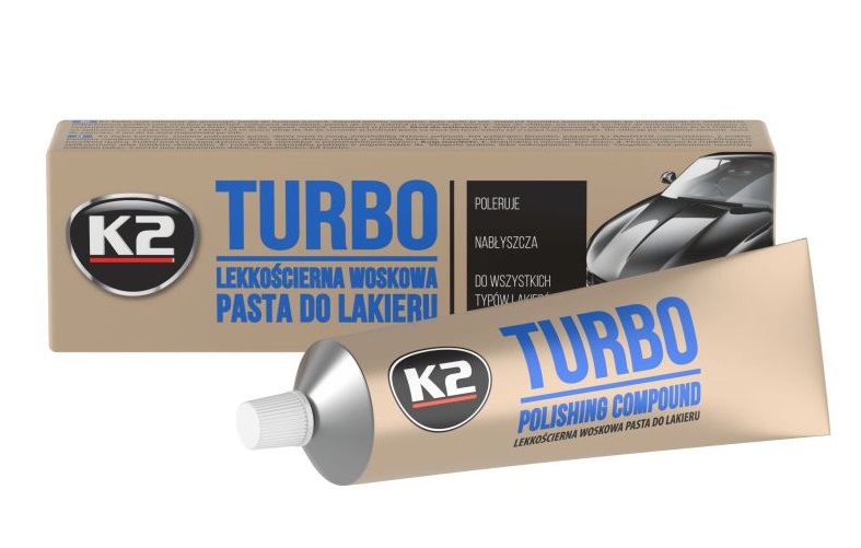 Pasta leštící na obnovu všech typů autolaků K2 TURBO Tempo, 120g