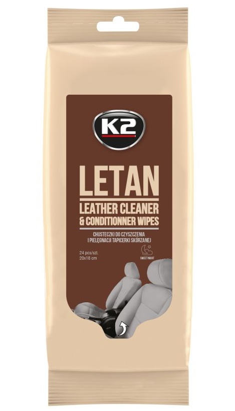 Ubrousky na kožené čalounění K2 LETAN WIPES