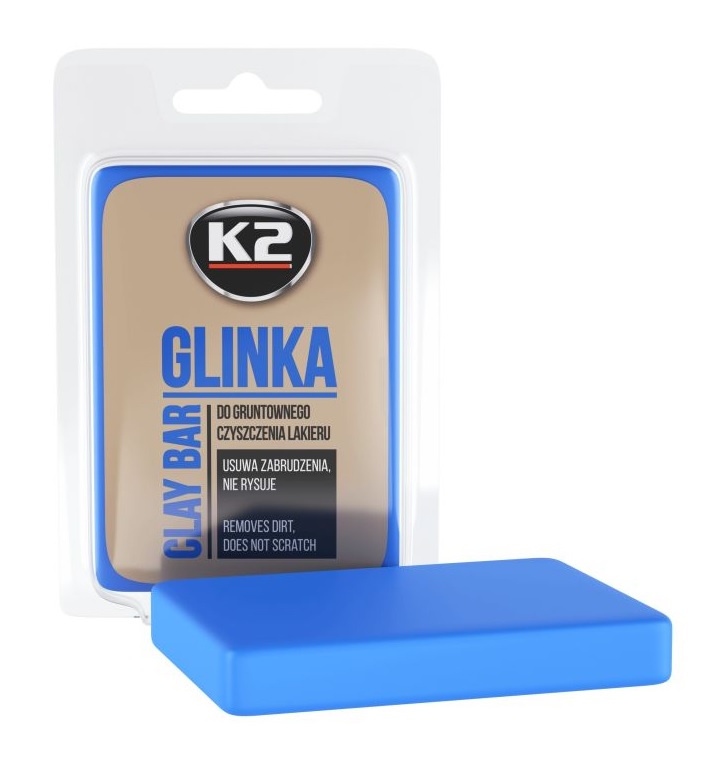 Hmota pro odranění povrchových nečistot laku K2 CLAY BAR, 60 g