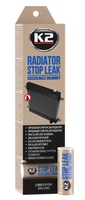Utěsnění chladiče s obsahem Al mikročástic K2 STOP LEAK 18,5g