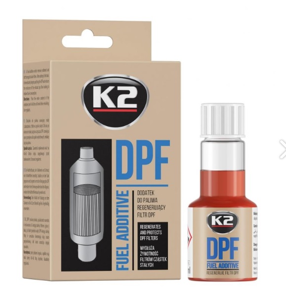 Aditivum do nafty - čistič filtru pevných částič DPF K2, 50ml