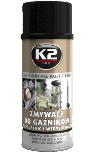 Sprej čistič EGR ventilů, karburátorů a vstřikovačů paliva K2, 400 ml