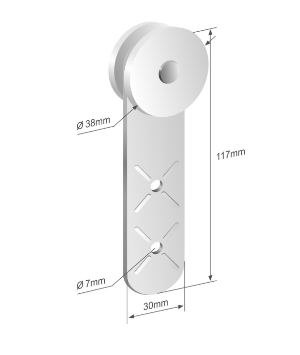 Rolna shrnovací plachty dvojitá pr.38mm/ 117x30mm do profilu "C"