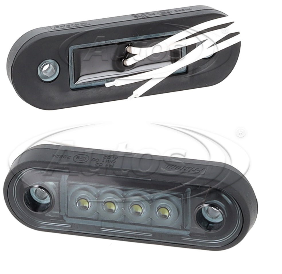 Svítilna poziční 12V/24V 4xLED bílá 84x27x12, kabel 0,5m