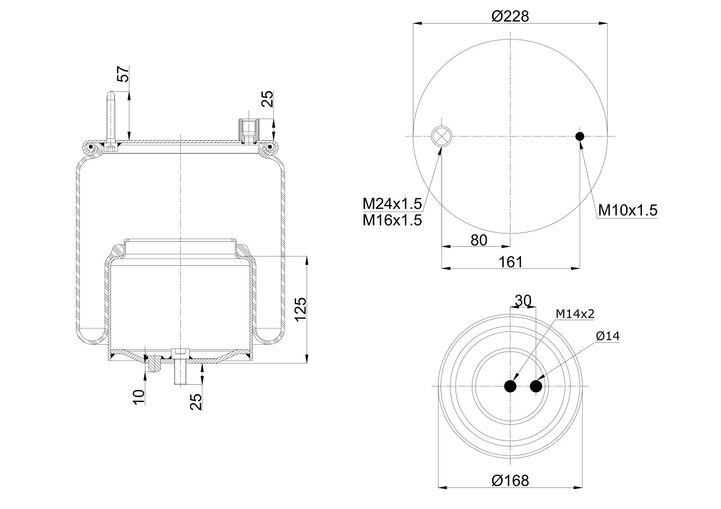 Vlnovec pérování kompletní - železný zvon ZN VOLVO FH4, FM4, FMX Euro 6 od 2012