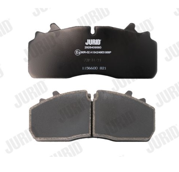 Deska brzdová 29284 Jurid 210,5x91x30 bez příslušenství PN RVI Midlum, D, VOLVO FL II/III