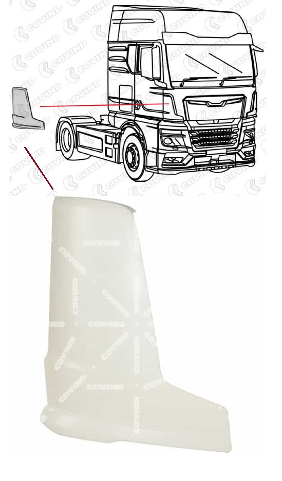 Roh kabiny vnější P MAN TGX/TGS Euro 6 od 2021