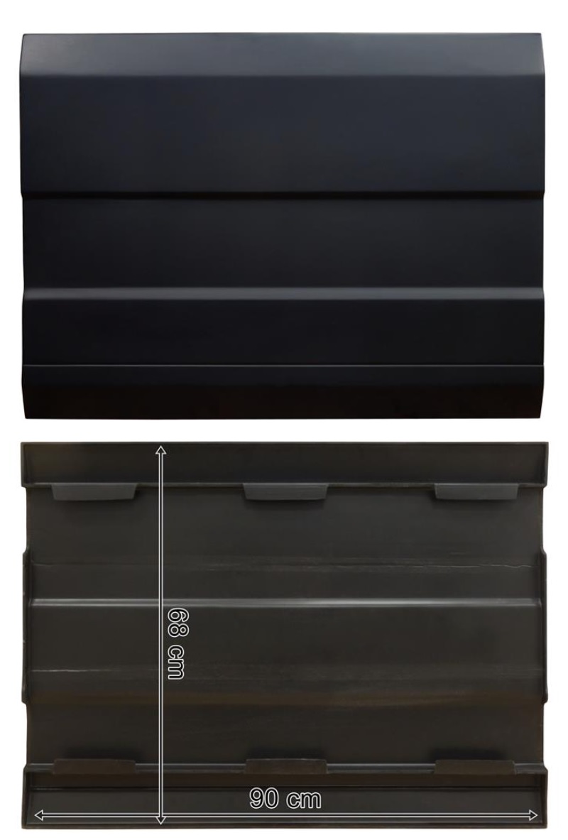 Spojler boční mezinápravový středový 900x680mm L/P  VOLVO FH4 Euro 6 od 2013