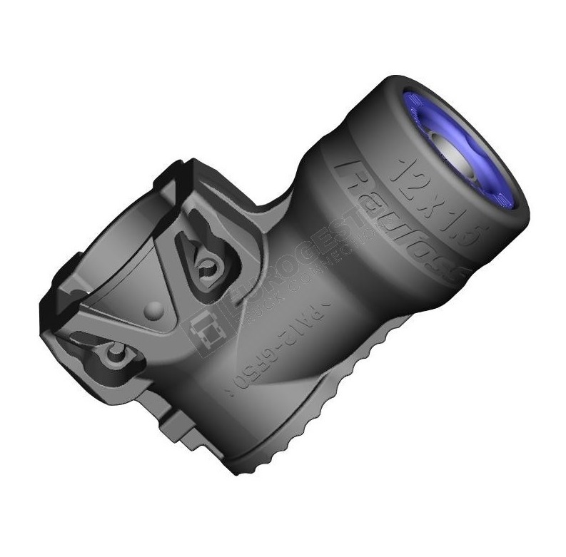 Rychlospojka 90° PA trubky 12x1,5/ velikost R TEKALAN