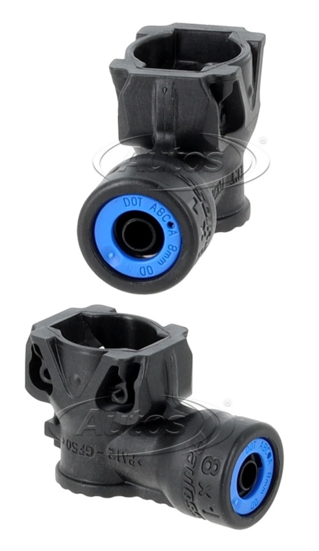 Rychlospojka 90° PA8x1/ rozměr R, typ ABC TEKALAN