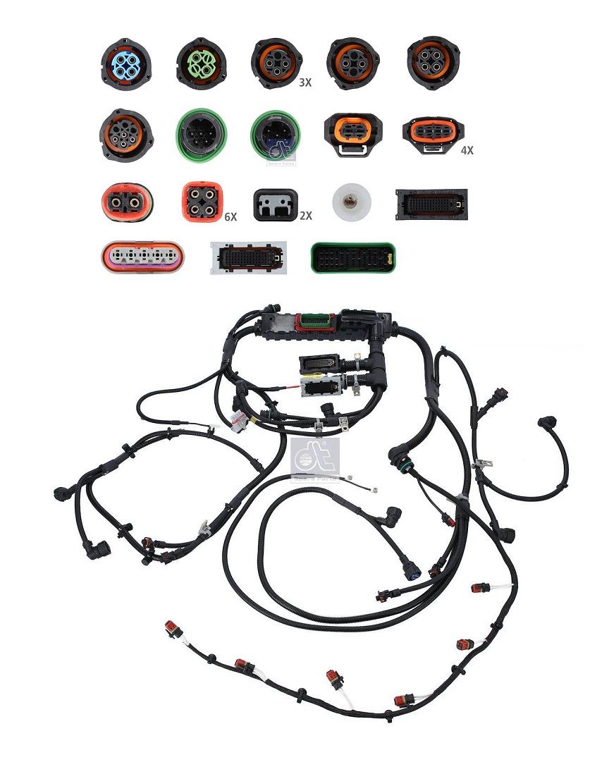 Kabeláž vstřikovače paliva RVI Premium II TR/PR, Kerax /DXi11, VOLVO FH12-FM/FMX