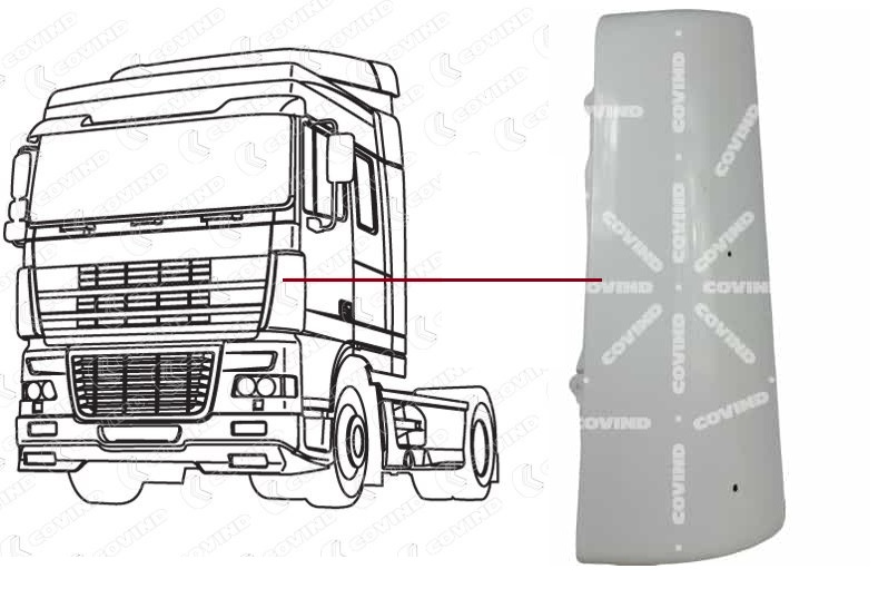 Roh kabiny vnější L DAF XF95 2a, XF105