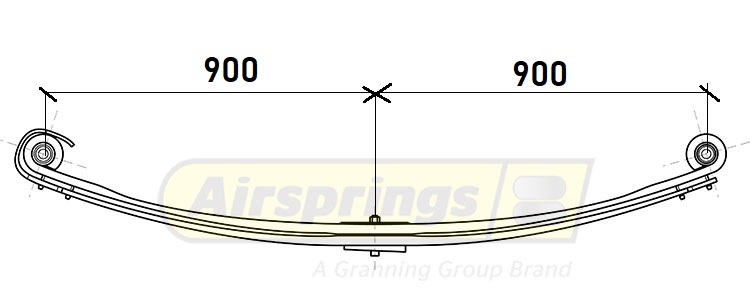 Pero listové 900/900 2 listy PN DAF CF E6; XF E6, XF106 od 10.2012