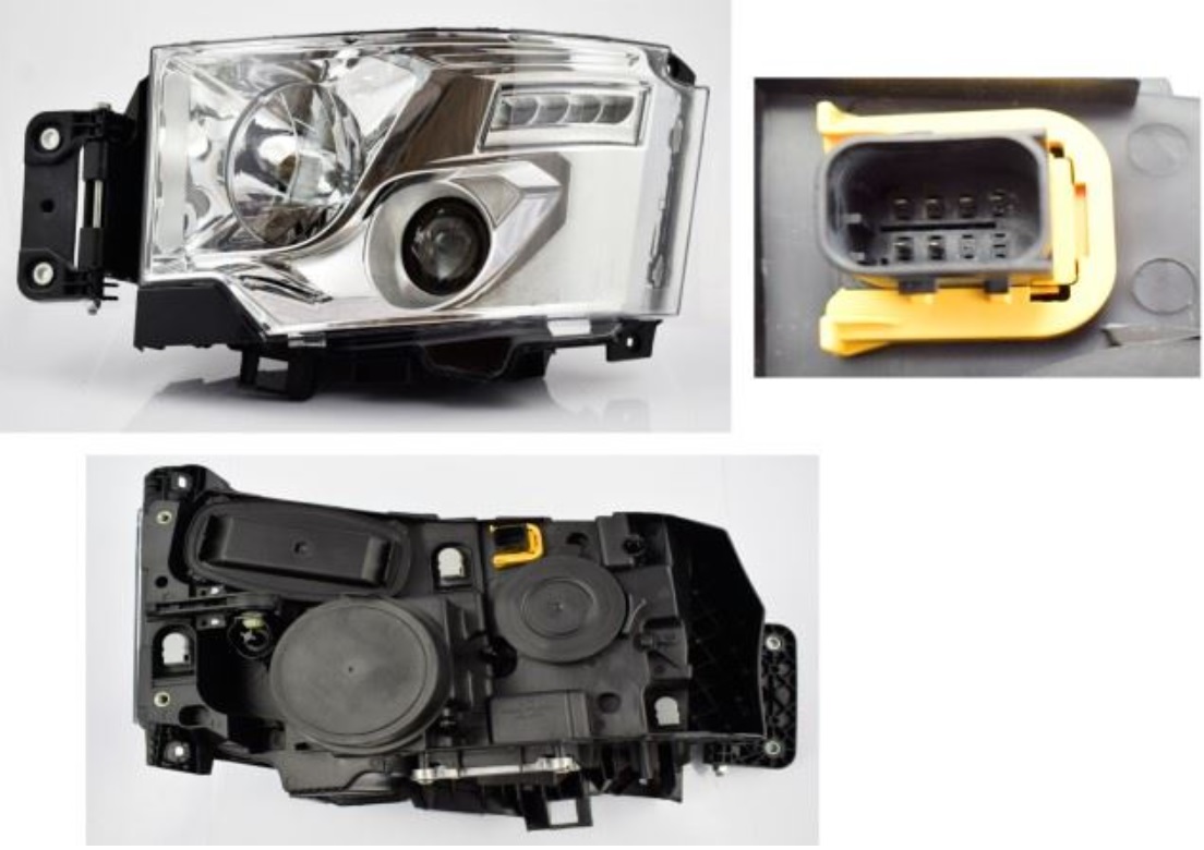 Světlomet hlavní  L 24V /LED D1S ,H1/ RVI Gama C/T