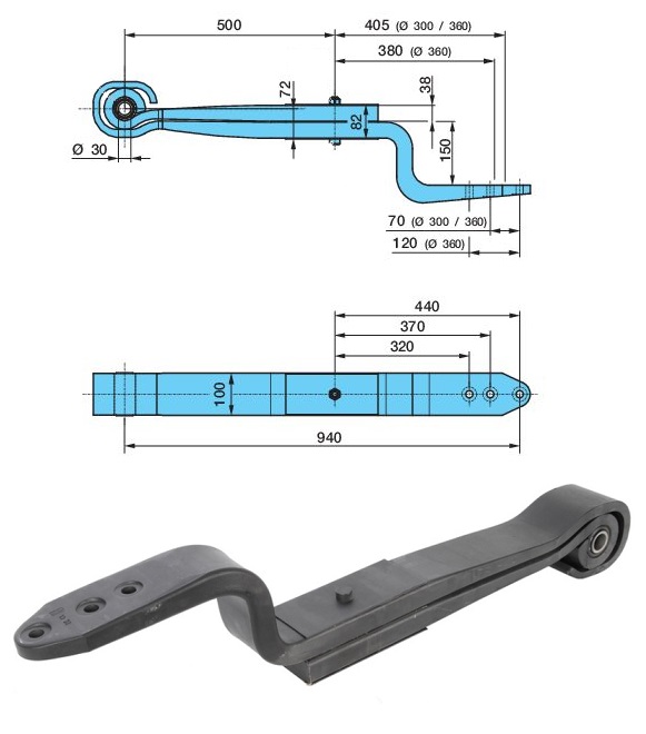 Pero listové 500/405 2 listy BPW
