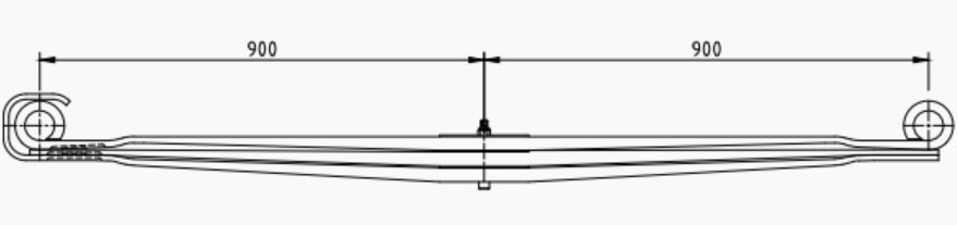 Pero listové 900/900 3 listy PN MERCEDES Actros