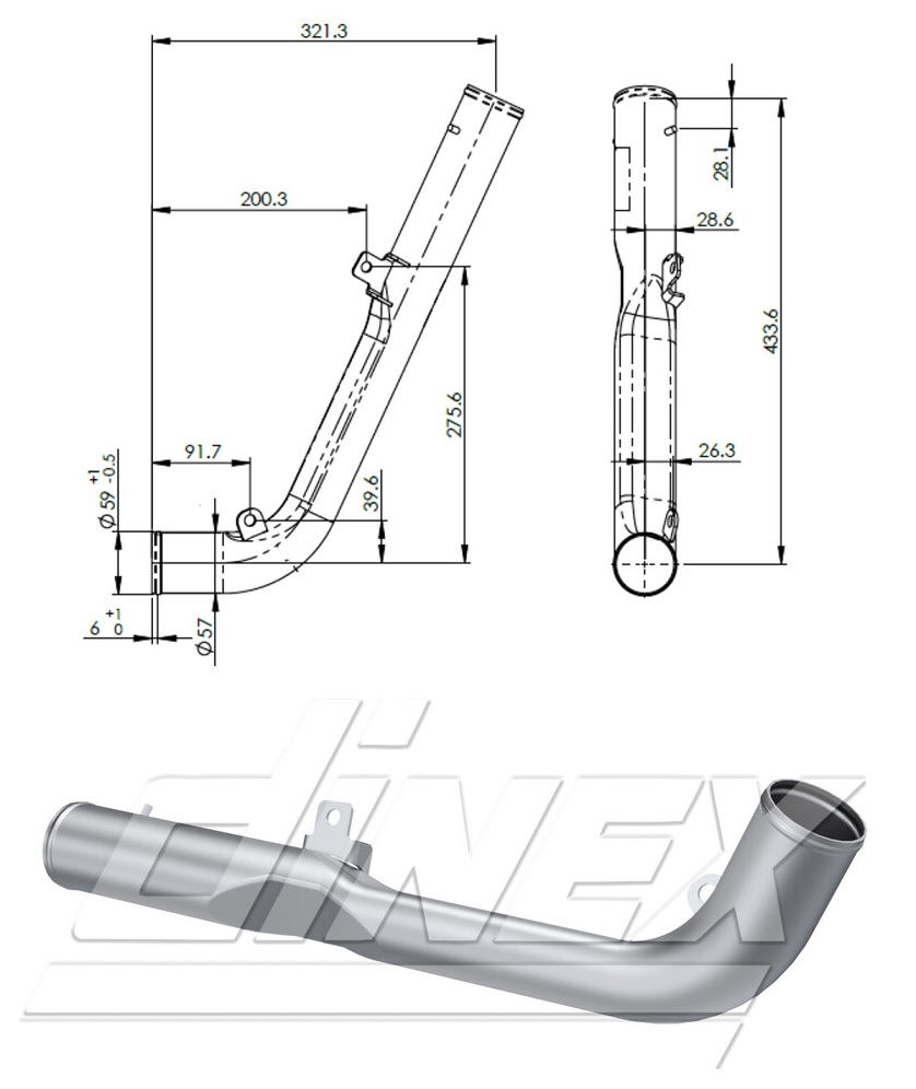 Trubka chlazení retardéru SCANIA L,P,G,R,S Euro 6/ P,G,R,T 