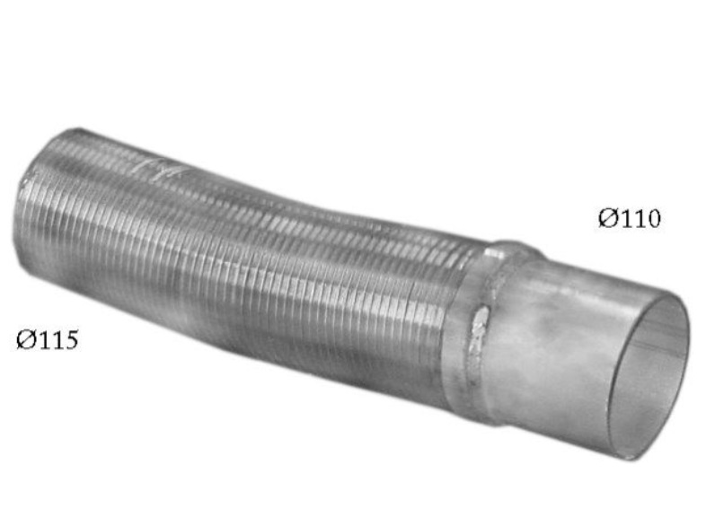 Trubka výfuku s pružným dílem pr.115/110x440mm MAN TGA, TGS, TGX